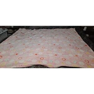 Fleece Pink Ice Cream Cone & Donut Blanket, 67x56